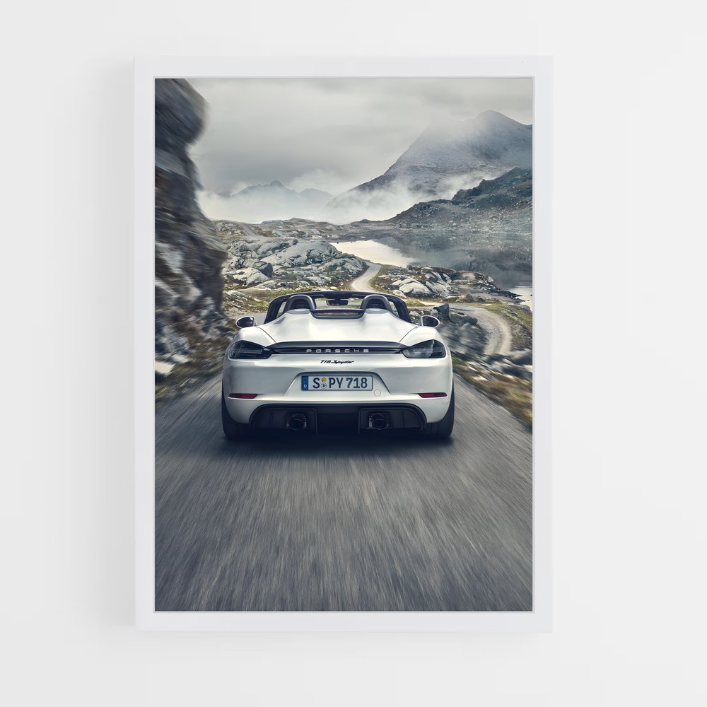 Poster Montée à toute vitesse – affiche Porsche (vue 3)